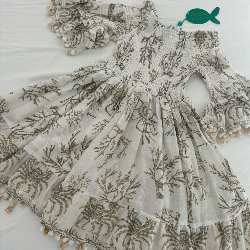 NWT beige & tan girls dress from Capri